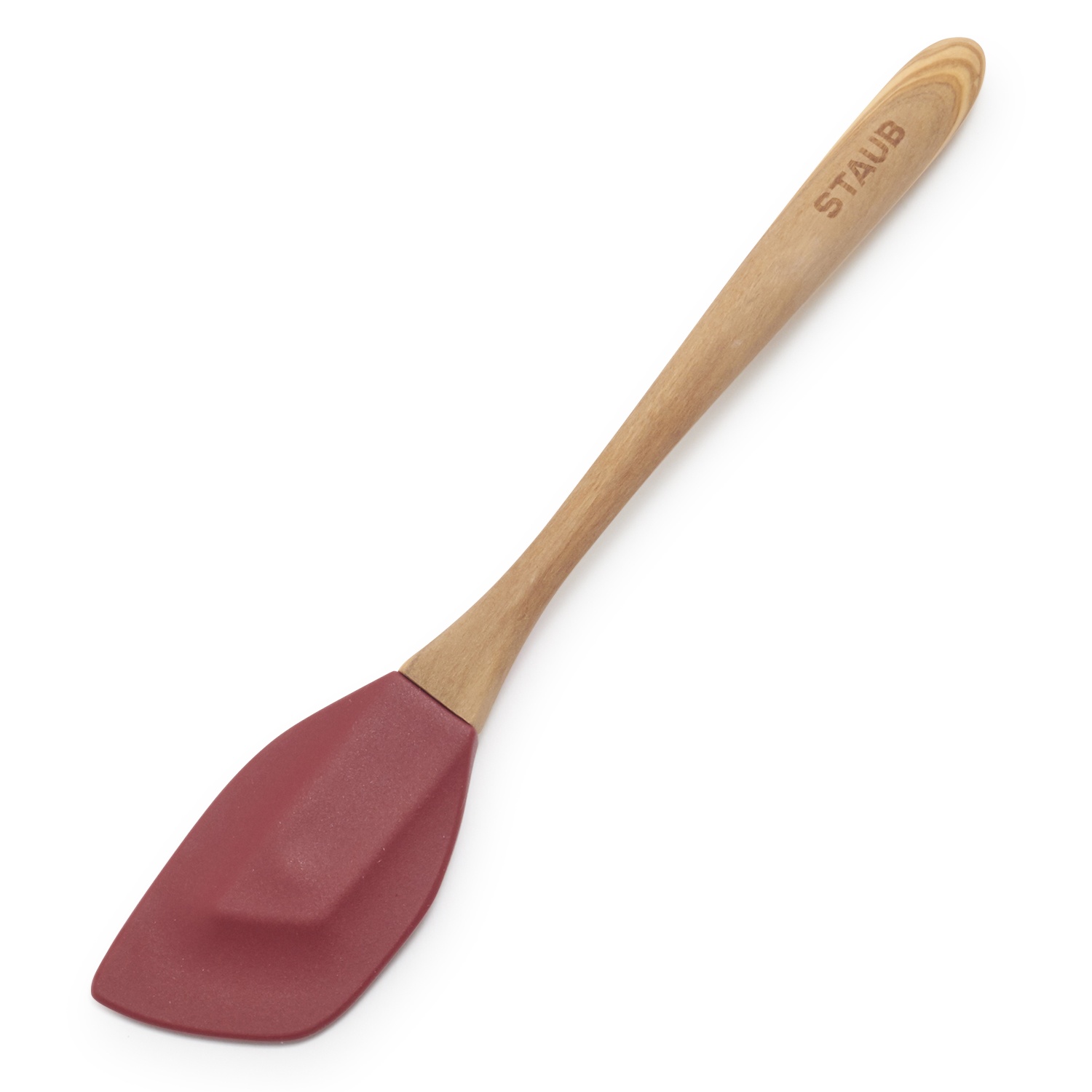 slide 1 of 1, STAUB Grenadine Olivewood & Silicone Small Spatula, 1 ct