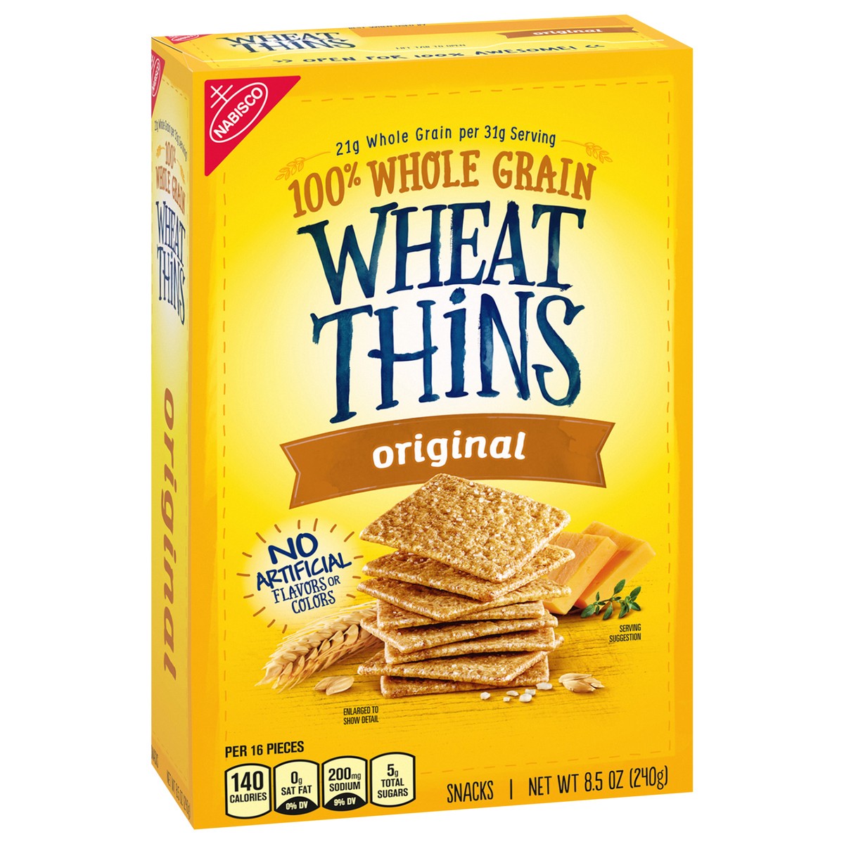 slide 2 of 9, Wheat Thins Original Whole Grain Wheat Crackers, 8.5 oz, 8.5 oz