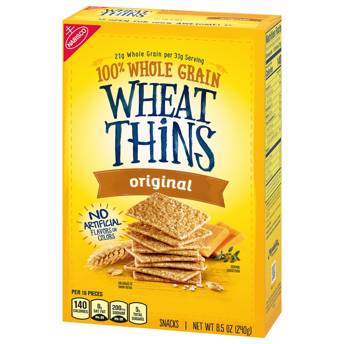 slide 8 of 9, Wheat Thins Original Whole Grain Wheat Crackers, 8.5 oz, 8.5 oz