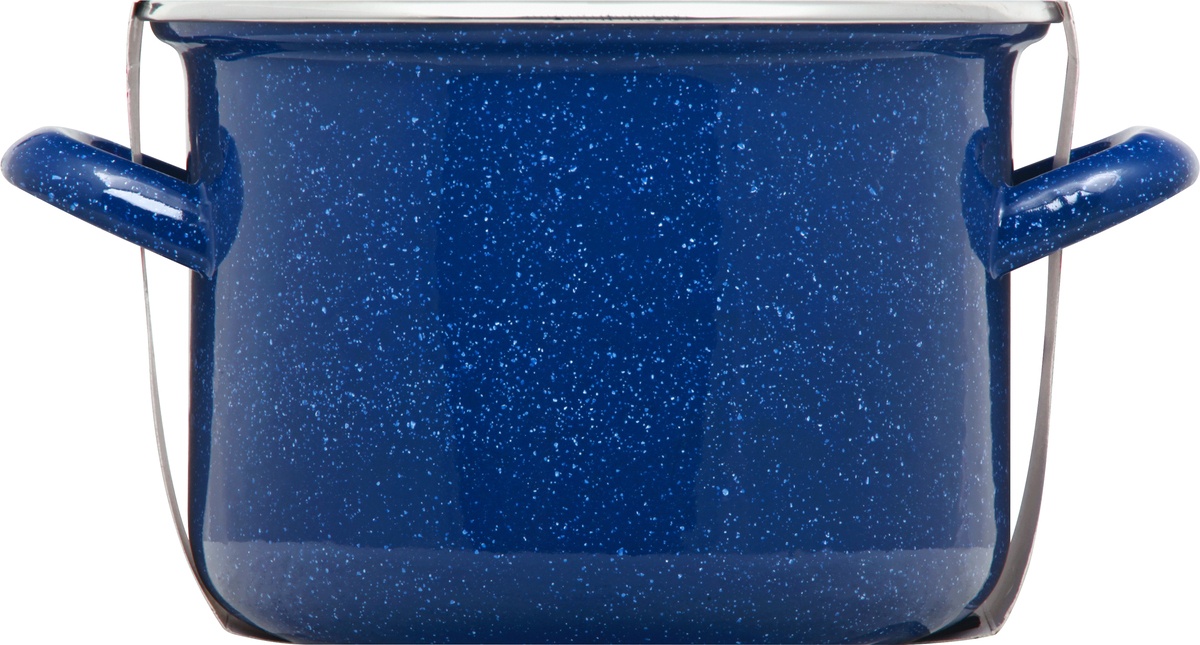 slide 8 of 8, Cocinaware Blue Speckled Stock Pot, 3 qt