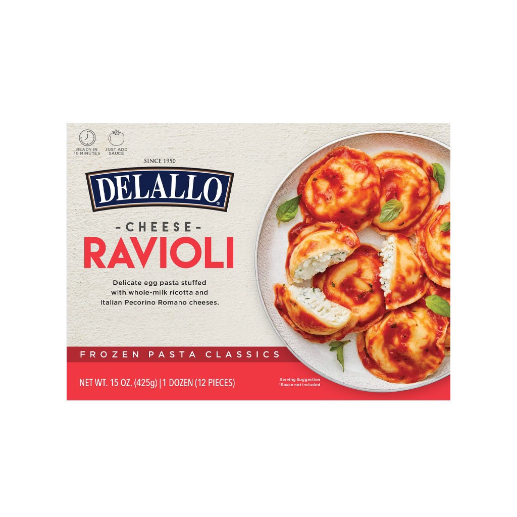 slide 1 of 1, Delallo Large Cheese Ravioli - 15 oz, 15 oz