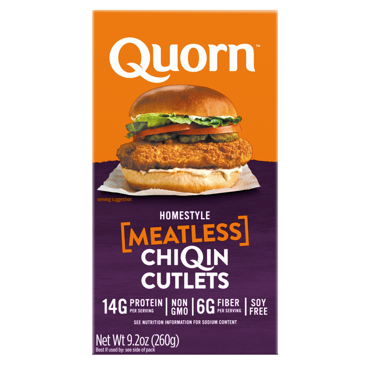 slide 1 of 13, Quorn Meatless Homestyle ChiQin Cutlets, 9.7 oz