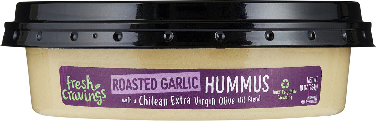 slide 2 of 4, Fresh Cravings Roasted Garlic Hummus, 10 oz