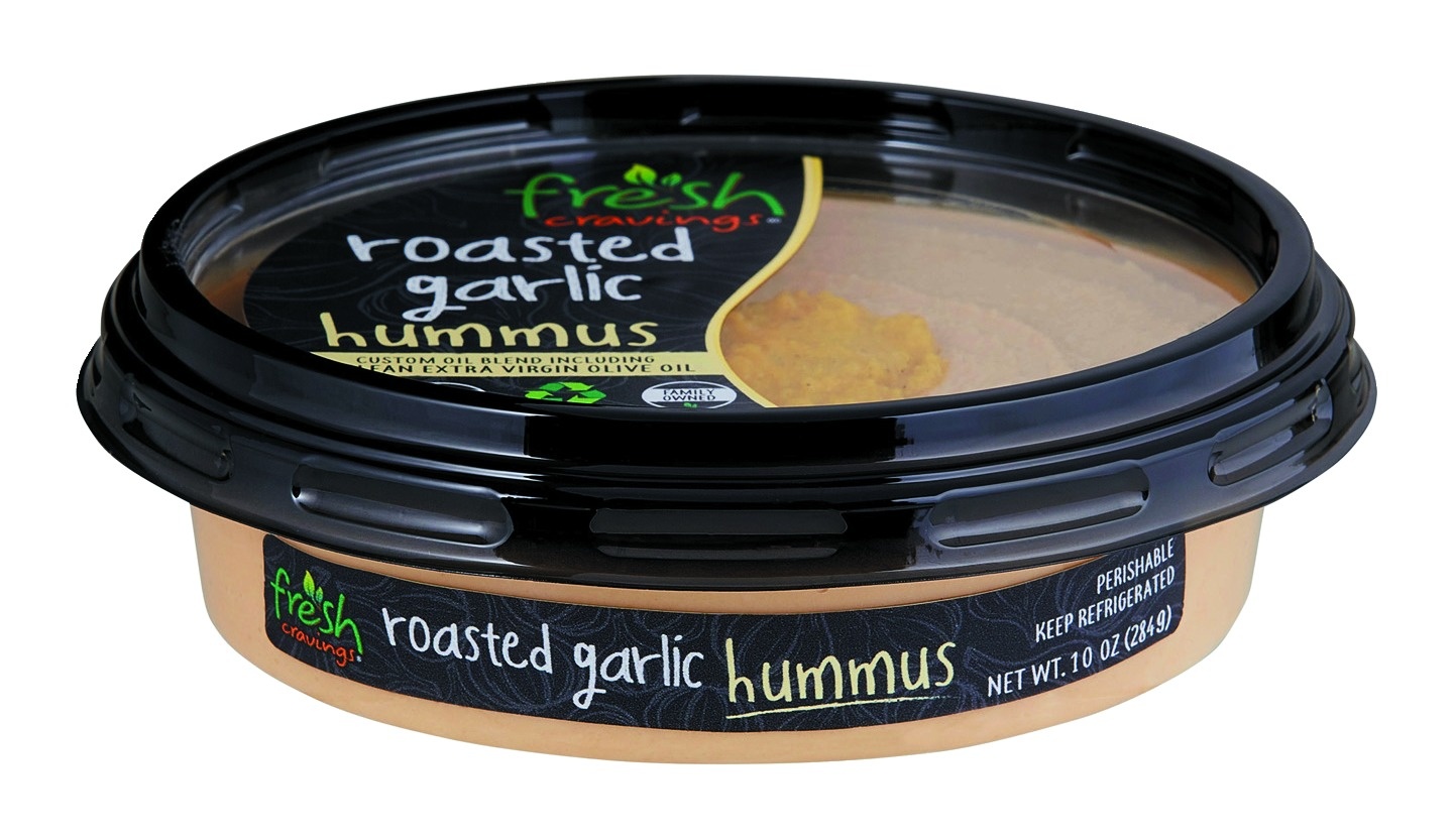 slide 1 of 1, Fresh Cravings Roasted Garlic Hummus, 10 oz