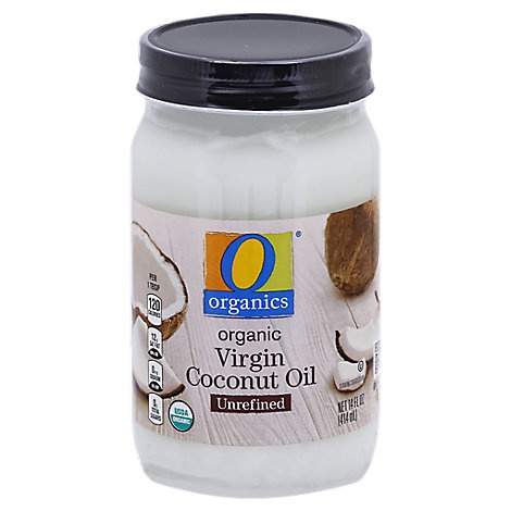 slide 1 of 1, O Organics Organic Coconut Oil Virgin Unrefined, 14 fl oz