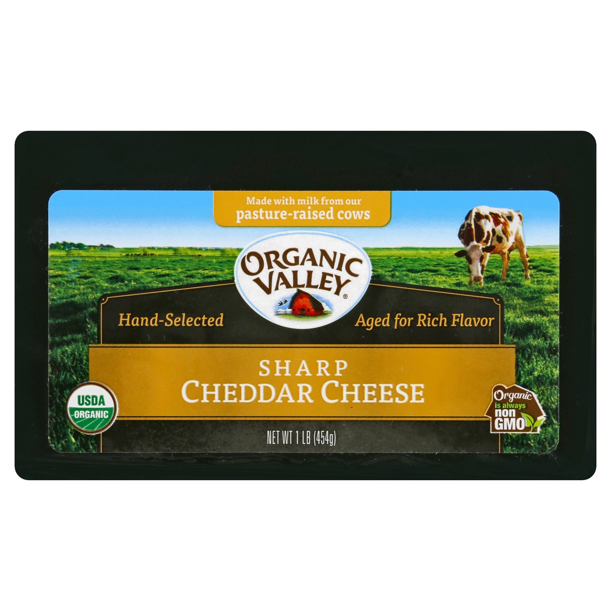 slide 12 of 12, Organic Valley Sharp Cheddar Cheese 1 lb, 1 lb