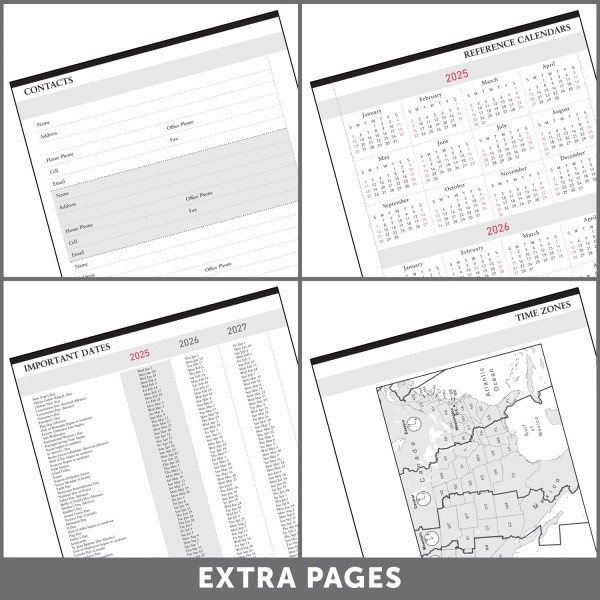 slide 6 of 7, Office Depot 2025 Office Depot Weekly/Monthly Appointment Book Planner, 7"" X 9"", Black, January To December, Od711600, 1 ct