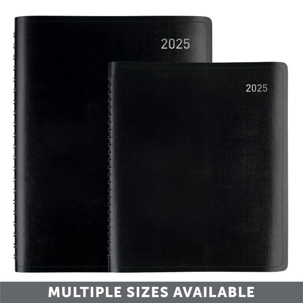 slide 7 of 7, Office Depot 2025 Office Depot Weekly/Monthly Appointment Book Planner, 7"" X 9"", Black, January To December, Od711600, 1 ct