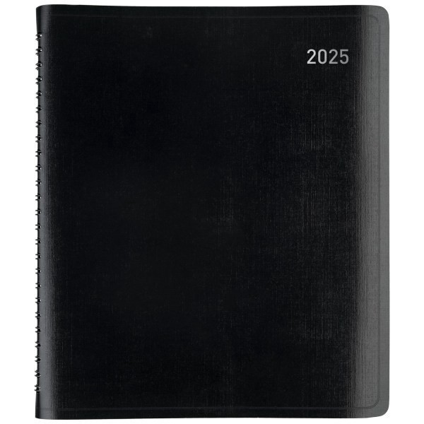 slide 1 of 7, Office Depot 2025 Office Depot Weekly/Monthly Appointment Book Planner, 7"" X 9"", Black, January To December, Od711600, 1 ct