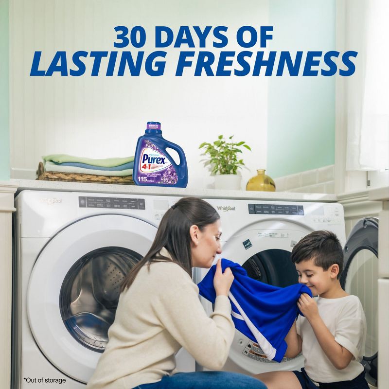 slide 5 of 10, Purex Fresh Lavender Blossom HE Liquid Laundry Detergent 115 Loads - 150 fl oz, 150 fl oz