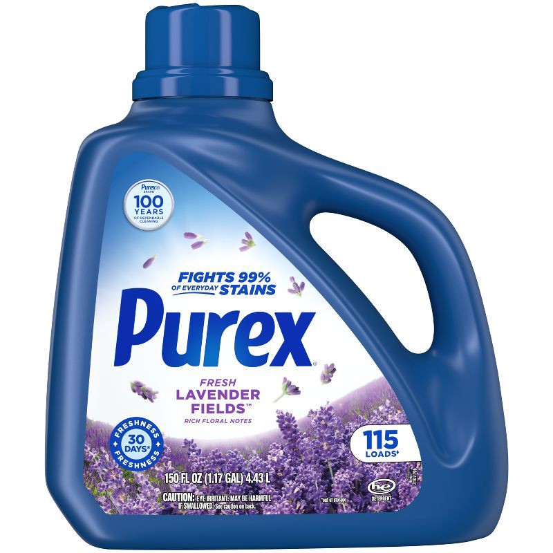slide 1 of 10, Purex Fresh Lavender Blossom HE Liquid Laundry Detergent 115 Loads - 150 fl oz, 150 fl oz
