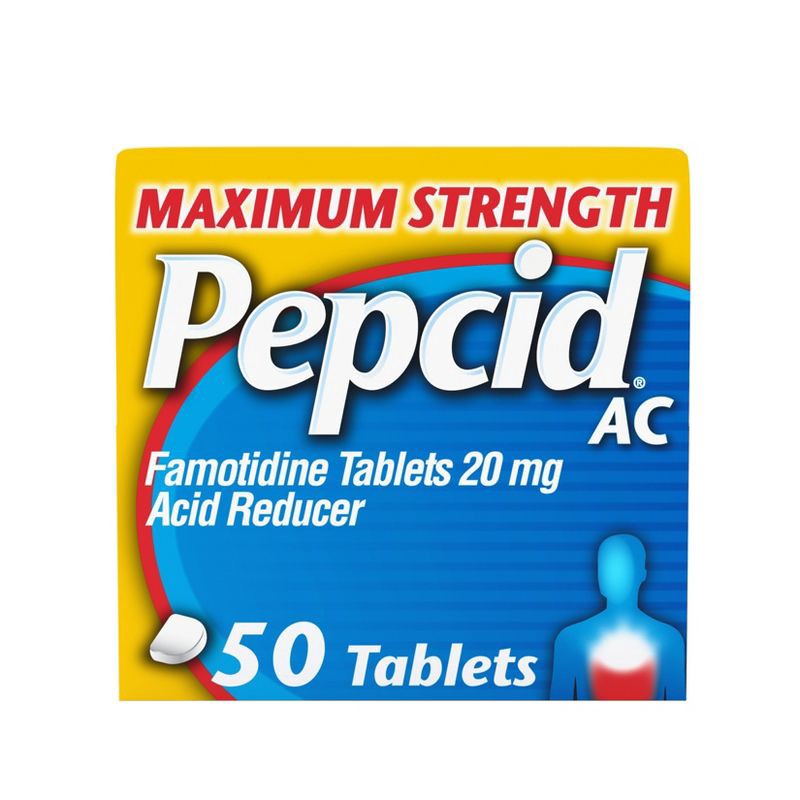 slide 1 of 7, Pepcid AC Acid Reducers Maximum Strength - 50ct, 50 ct