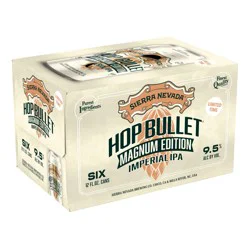 Sierra Nevada The mighty Magnum hop packs this edition of Hop Bullet with behemoth flavors of grapefruit, orange rind, and pine resin. This thing's a force, but it's also fleeting. Stock up or miss out.