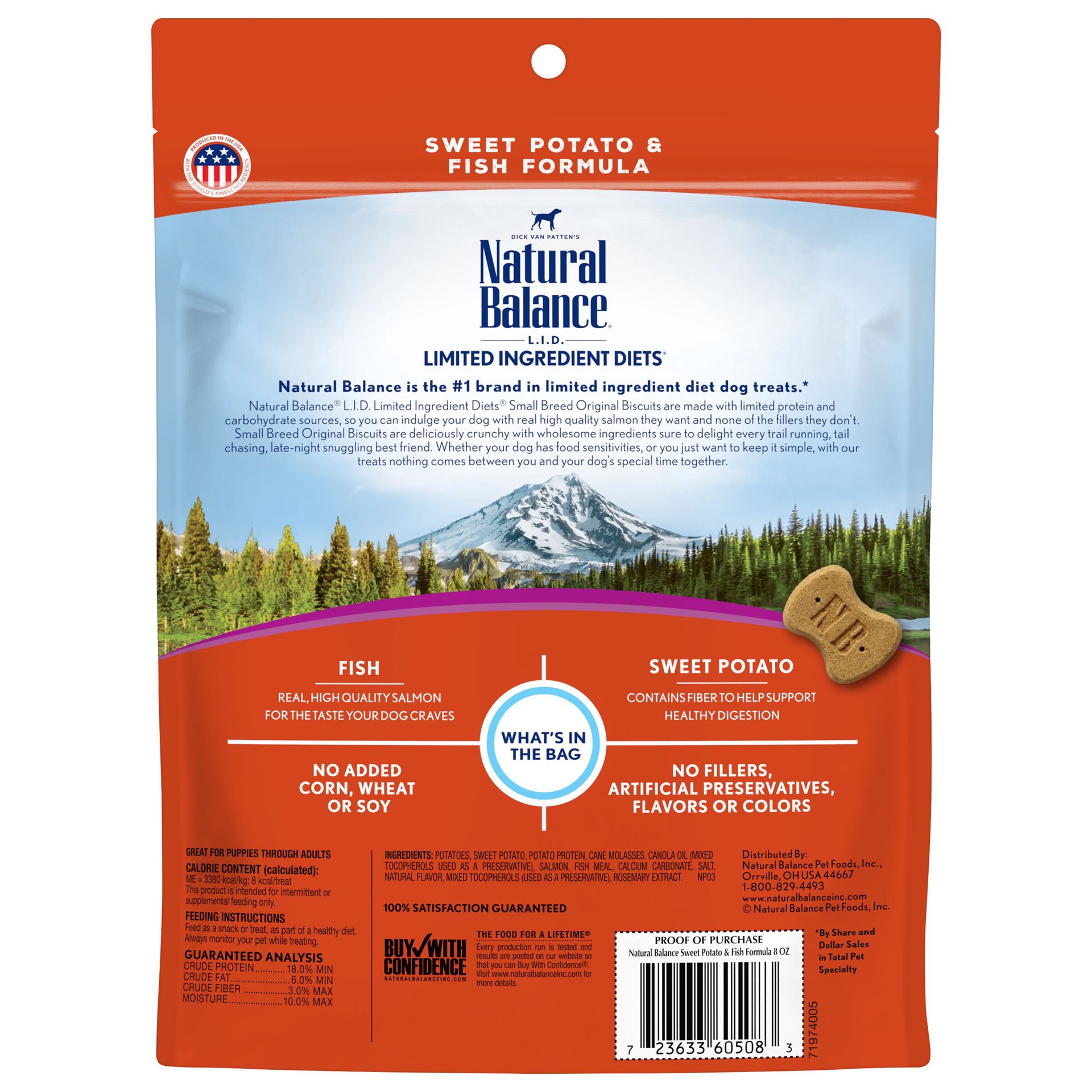 slide 2 of 5, Natural Balance L.I.T. Limited Ingredient Treats Sweet Potato & Fish Formula Dry Dog Treats, 8-Ounce, 8 oz