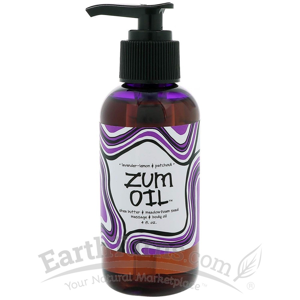 slide 1 of 1, Zum Lavender Lemon Patchouli Massage Oil, 4 oz