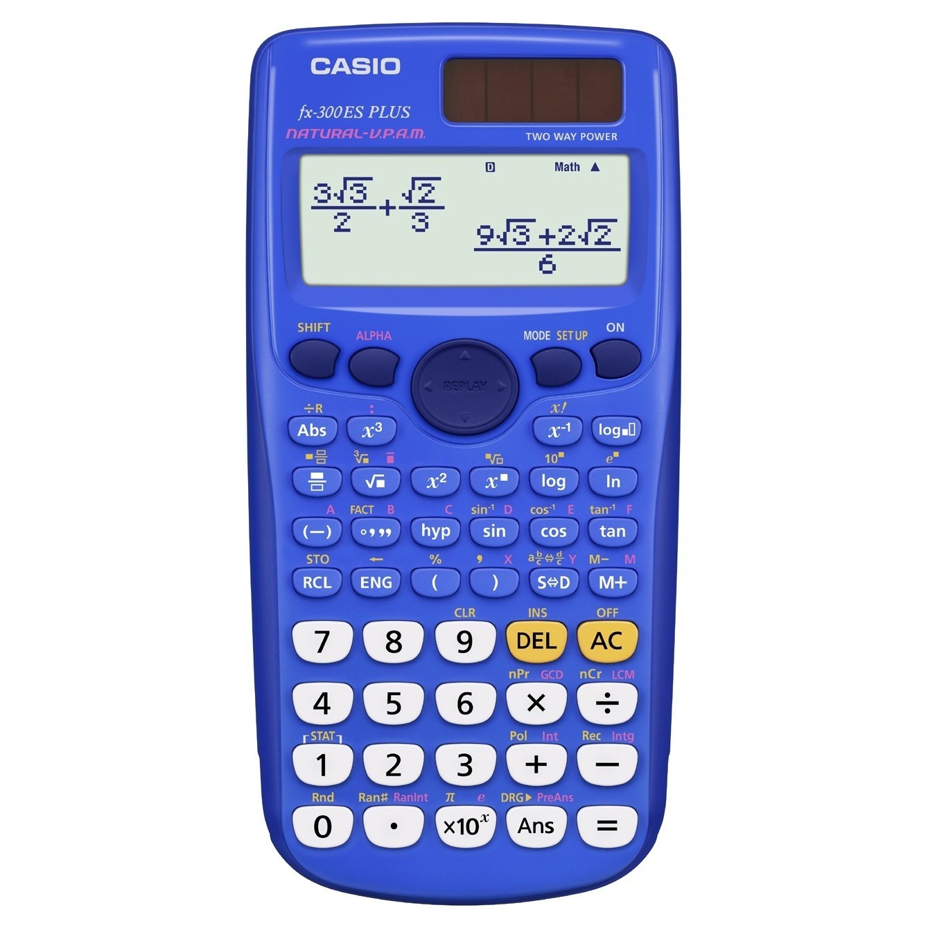 slide 1 of 2, Casio FX-300ESPlus Scientific Calculator - Blue, 1 ct