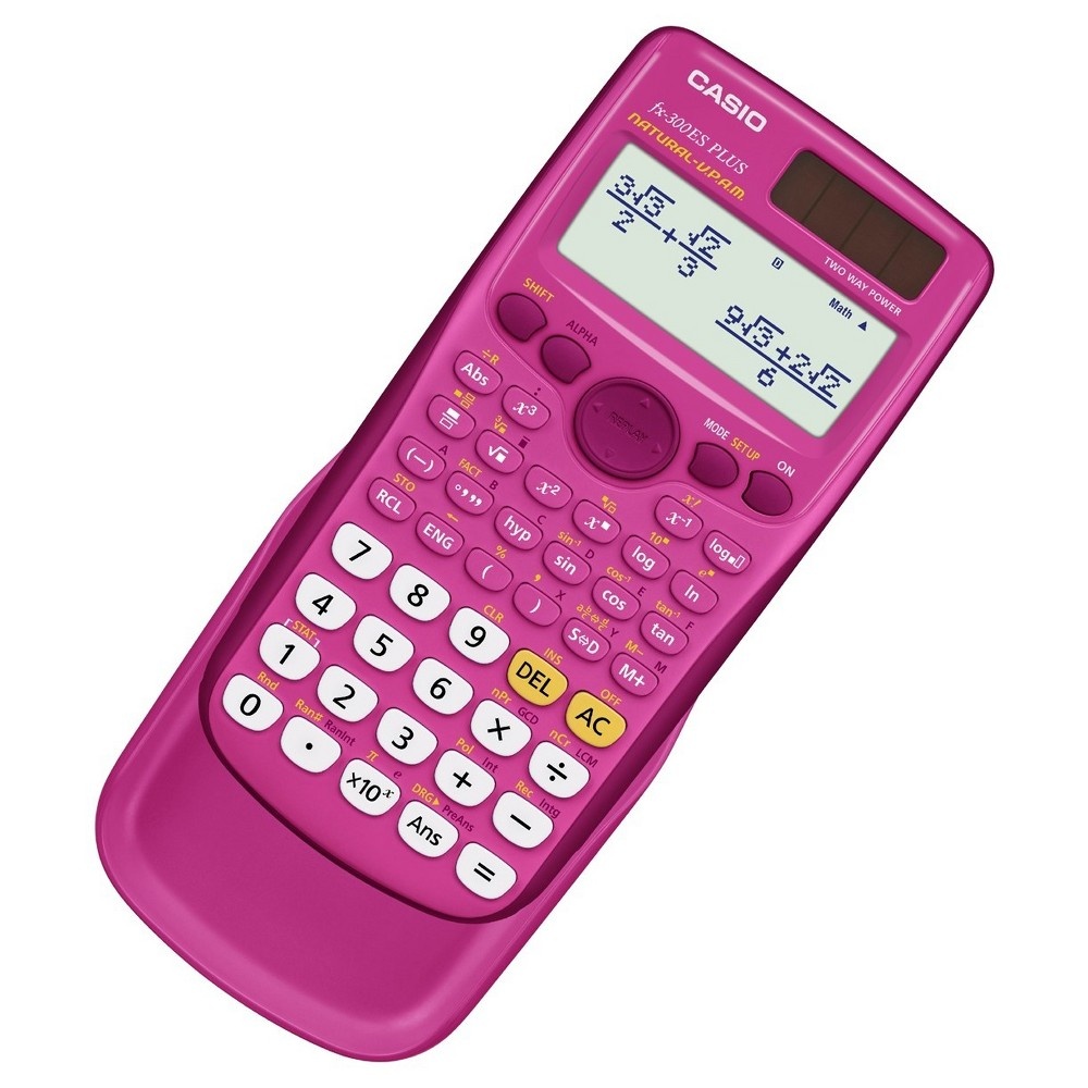 slide 2 of 2, Casio FX-300ESPlus Scientific Calculator - Pink, 1 ct