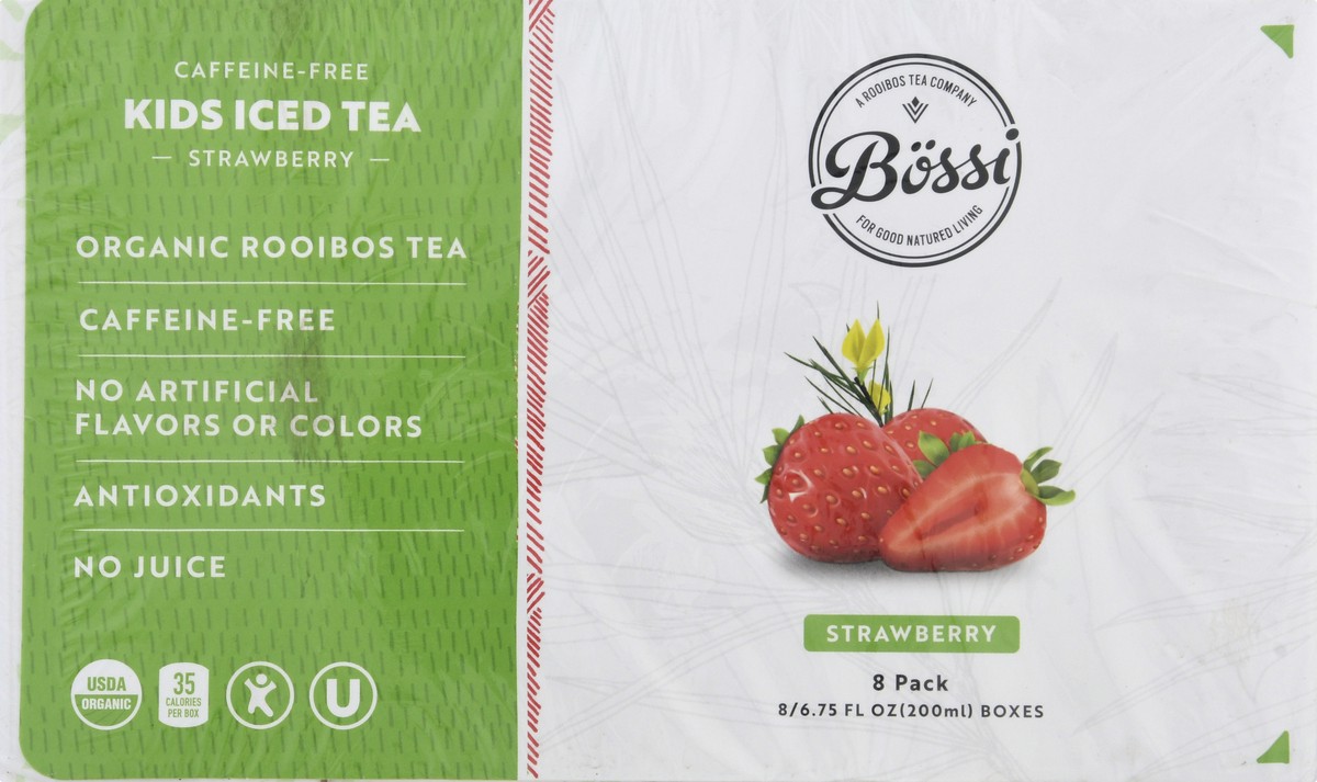 slide 4 of 13, Bossi Caffeine Free Kids 8 Pack Strawberry Iced Tea 8 ea - 8 ct, 8 ct