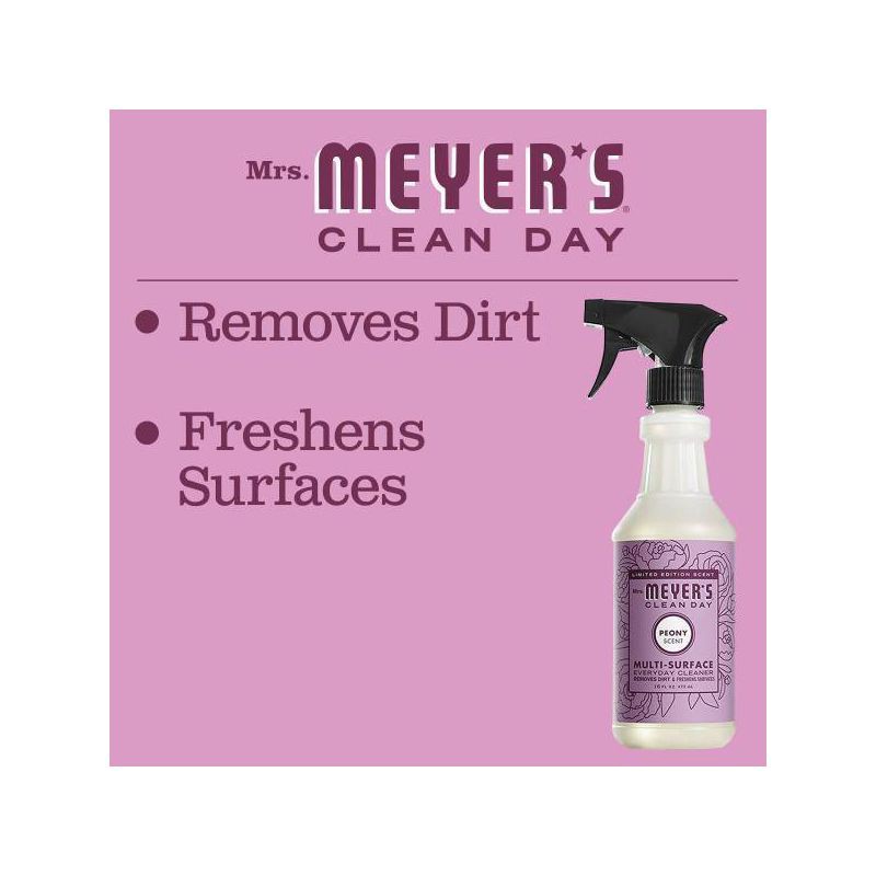 slide 9 of 9, Mrs. Meyer's Clean Day Peony Scented Multi-Surface Everyday Cleaner - 16 fl oz, 16 fl oz