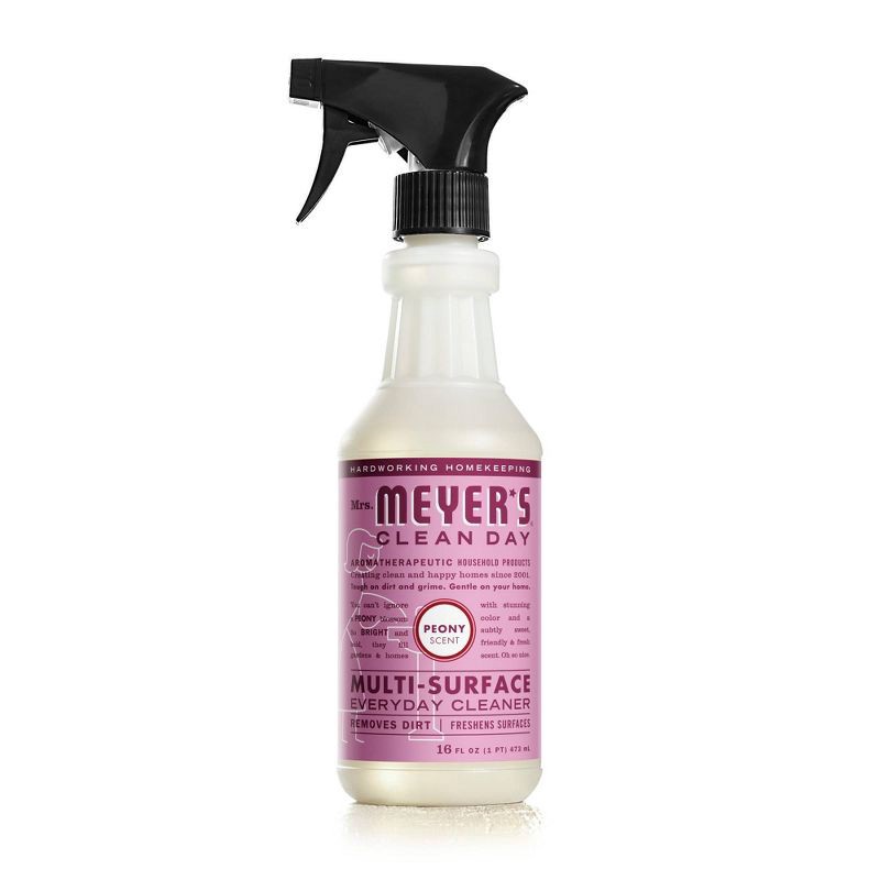 slide 1 of 9, Mrs. Meyer's Clean Day Peony Scented Multi-Surface Everyday Cleaner - 16 fl oz, 16 fl oz