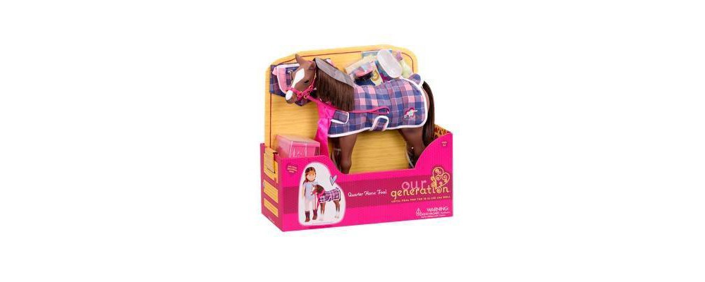 slide 4 of 4, Our Generation Quarter Horse Foal Accessory Set for 18" Dolls, 1 ct