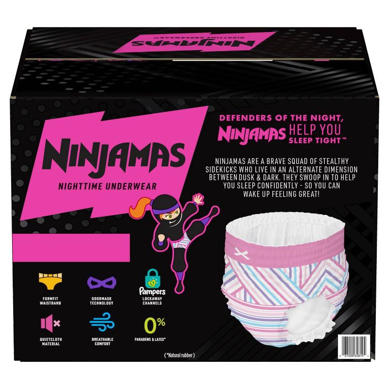 Pampers Ninjamas Nighttime Bedwetting Underwear Girl - Size L/XL - 34ct 34  ct