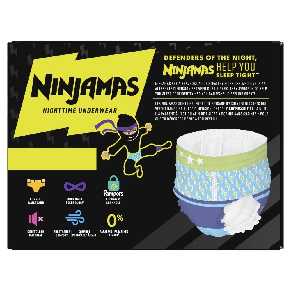 slide 4 of 7, Pampers Ninjamas Nighttime Bedwetting Underwear Boy - Size S/M - 44ct, 44 ct
