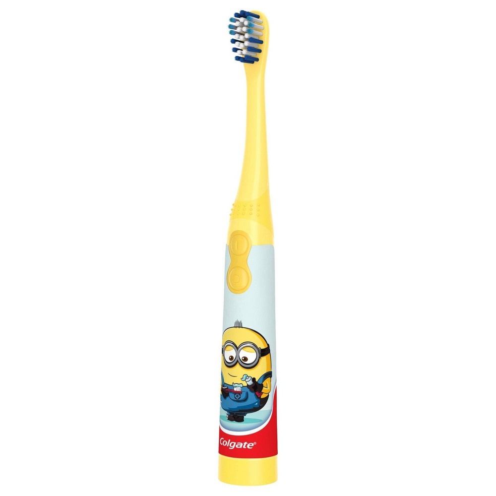 slide 3 of 5, Colgate Kids Battery Toothbrush - Extra Soft - Minions, 1 ct