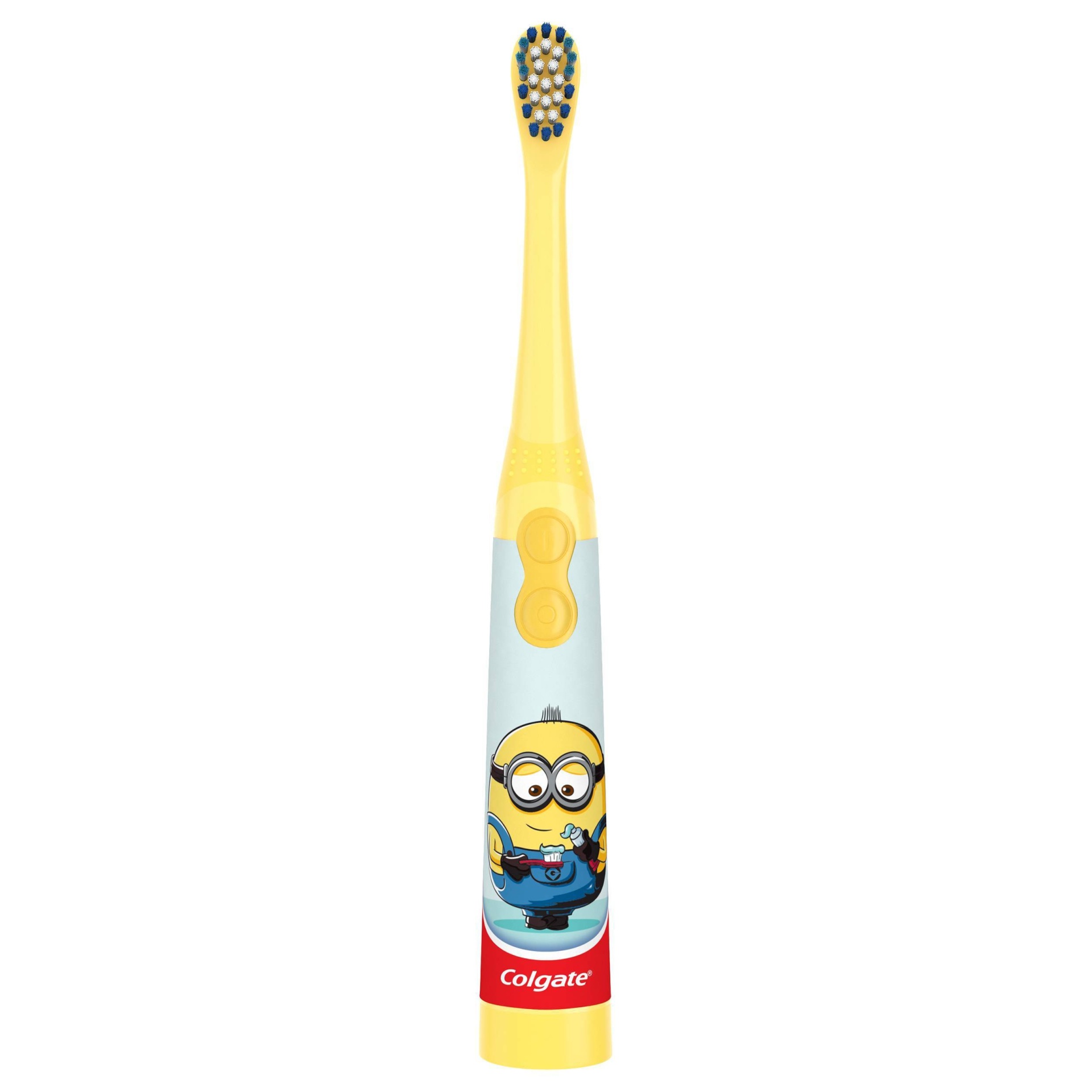 slide 1 of 5, Colgate Kids Battery Toothbrush - Extra Soft - Minions, 1 ct