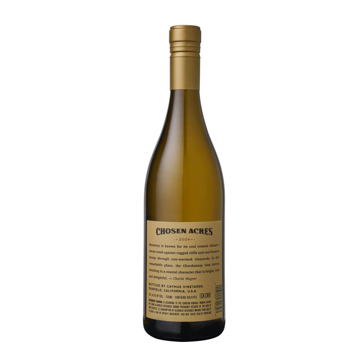 slide 2 of 2, CHOSEN ACRES Chosen Acre Monterey Chardonnay, 750 mL, 750 ml