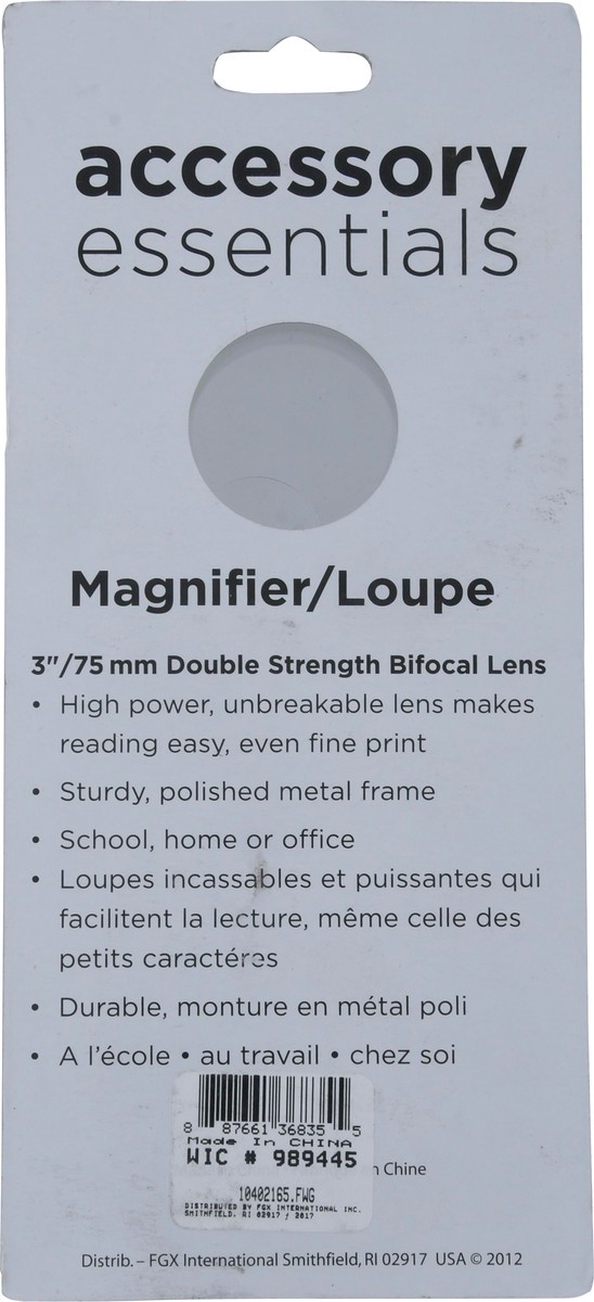 slide 2 of 11, Accessory Essentials 3 Inch Double Strength Bifocal Lens Magnifier 1 ea, 1 ea