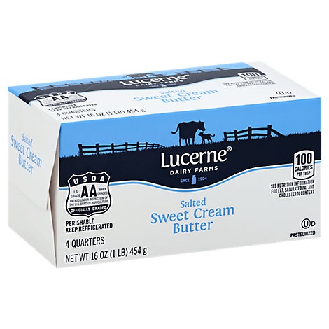 slide 1 of 1, Lucerne Butter Salted Sweet Cream, 16 oz