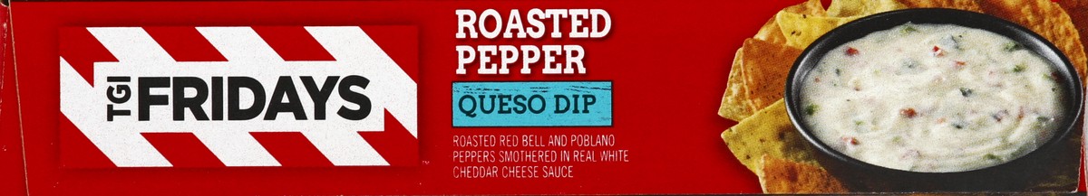 slide 2 of 5, T.G.I. Friday's Queso Dip Roasted Pepper Snack Size, 8 oz