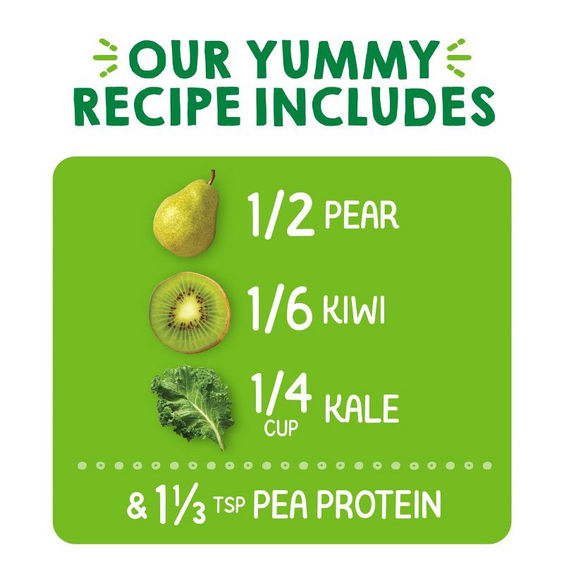 slide 3 of 9, Happy Baby HappyTot Fiber & Protein Organic Pears Kiwi & Kale Baby Food Pouch - 4oz, 4 oz
