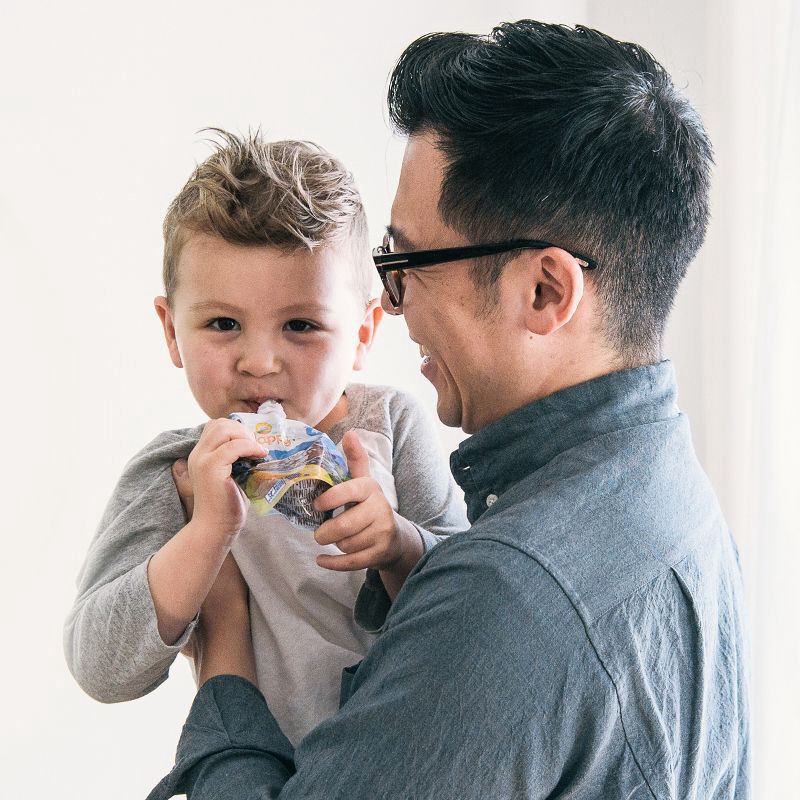 slide 9 of 9, Happy Baby Happy Tot Fiber & Protein Organic Pears, Kiwi & Kale Toddler Pouch - 4oz, 4 oz