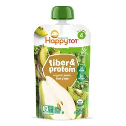 Happy Baby HappyTot Fiber & Protein Organic Pears Kiwi & Kale Baby Food Pouch - 4oz
