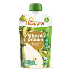 Happy Baby HappyTot Fiber & Protein Organic Pears Kiwi & Kale Baby Food Pouch - 4oz