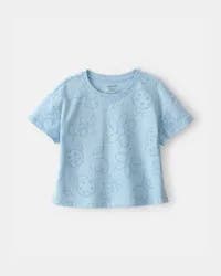 Carter's Baby Girl Ladybug Floral Top - Blue - 18M