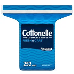 Cottonelle Flushable Wet Wipes Refill - 252ct