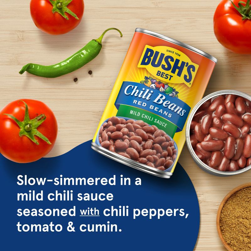 slide 5 of 9, Bush's Red Beans in Mild Chili Sauce - 16oz, 16 oz