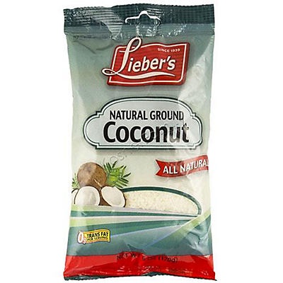 slide 1 of 1, Lieber's Natural Ground Coconut, 6 oz