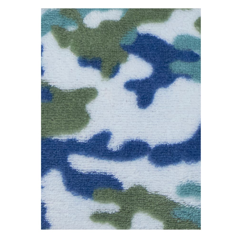 slide 2 of 4, Cutie Pie Camo Print Plush Baby Blanket - Blue, 1 ct