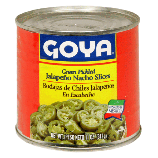 slide 1 of 1, Goya Green Pickled Jalapeno Nacho Slices, 11 oz