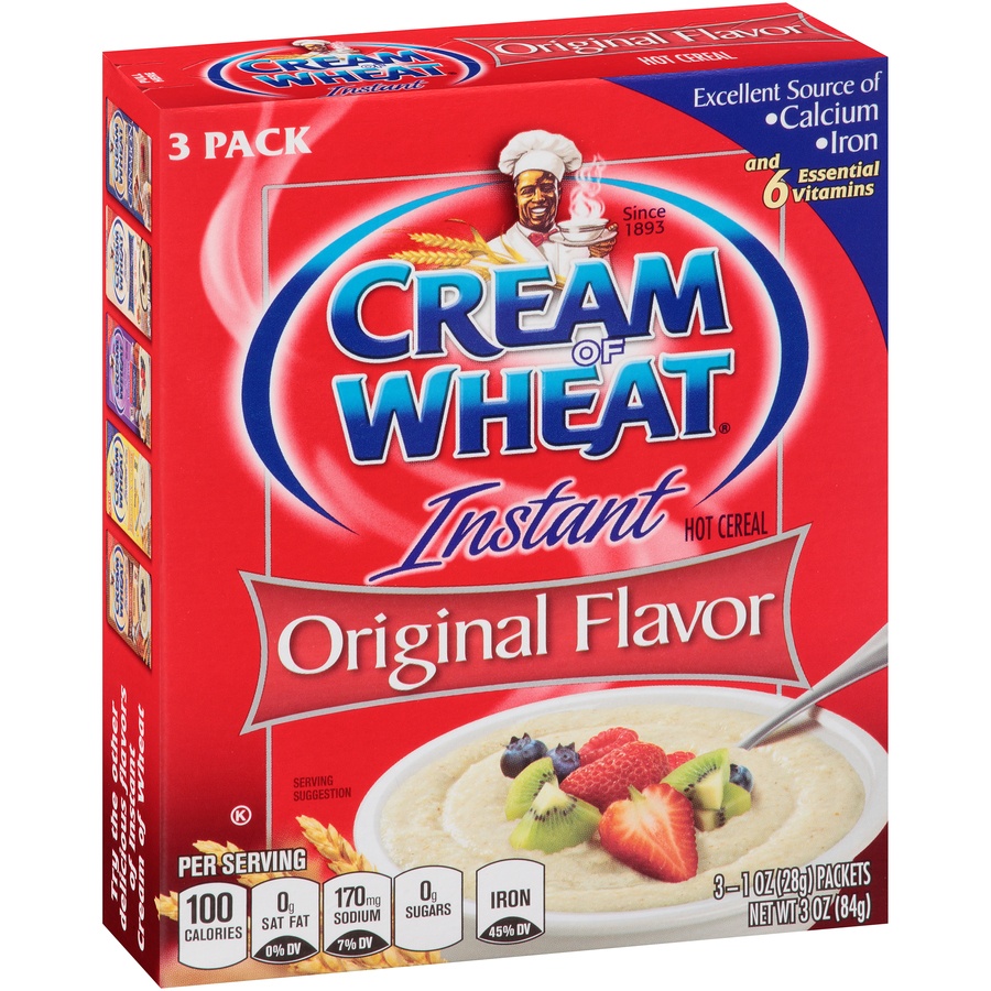 slide 2 of 8, Cream of Wheat Original Flavor Instant Hot Cereal, 3 ct; 1 oz