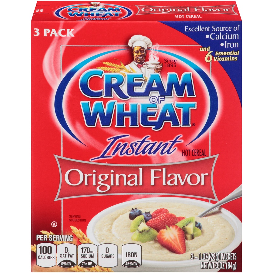 slide 1 of 8, Cream of Wheat Original Flavor Instant Hot Cereal, 3 ct; 1 oz