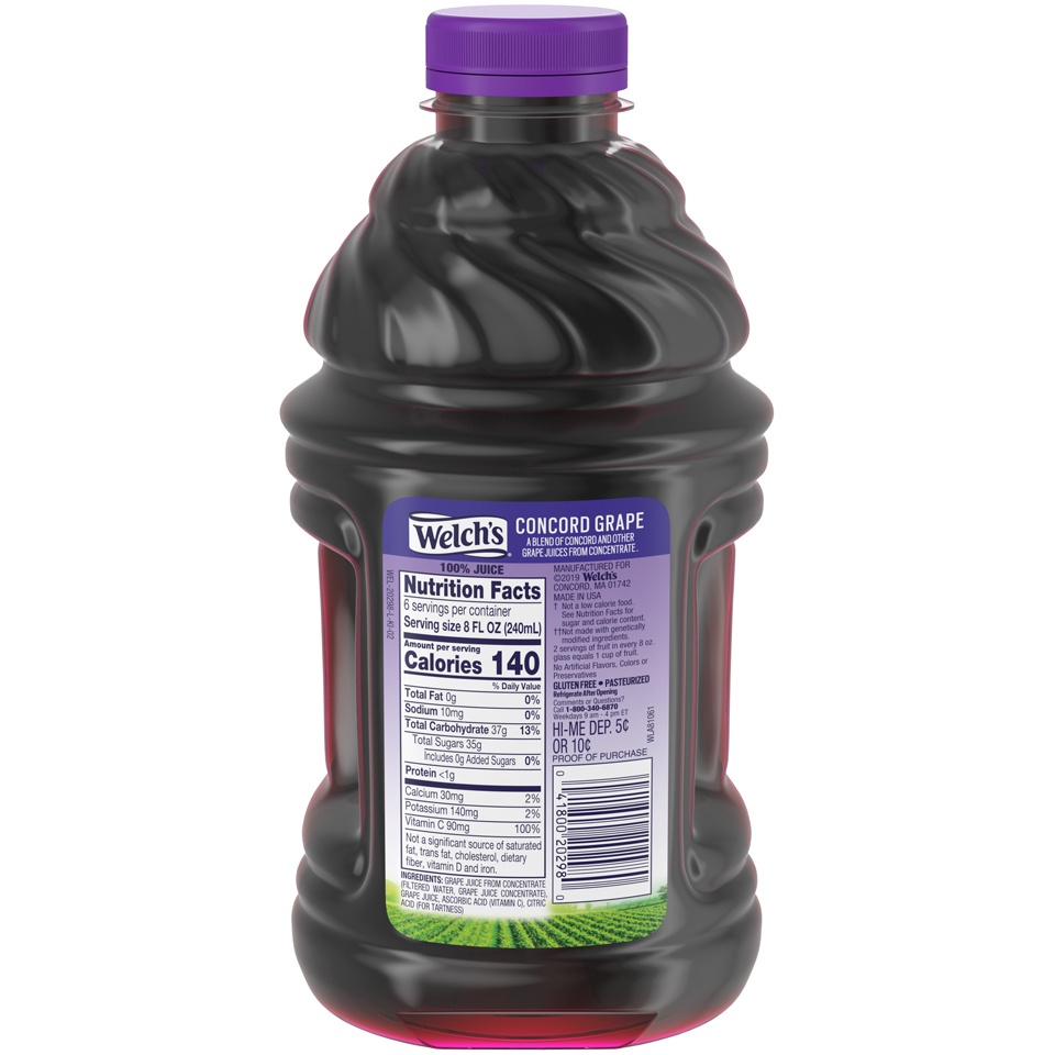 slide 2 of 5, Welch's 100% Grape Juice - 48 oz, 48 oz