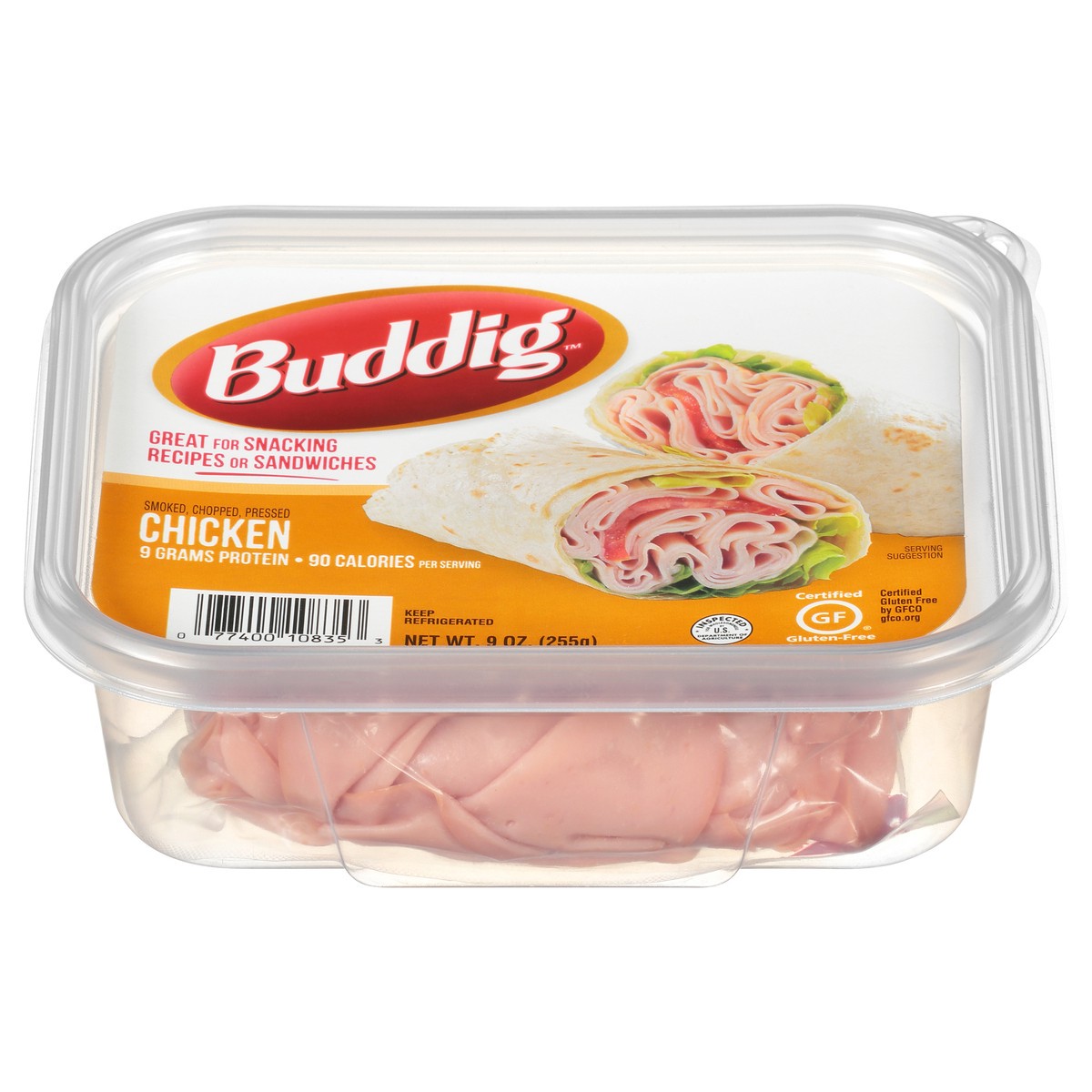 slide 1 of 8, Buddig Chicken 9 oz. Tub, 9 oz