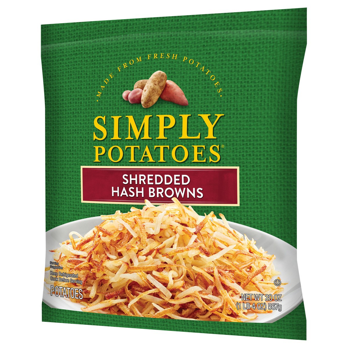 slide 7 of 9, Simply Potatoes Original Hash Browns, 20 Oz, Pack of 1, 20 oz