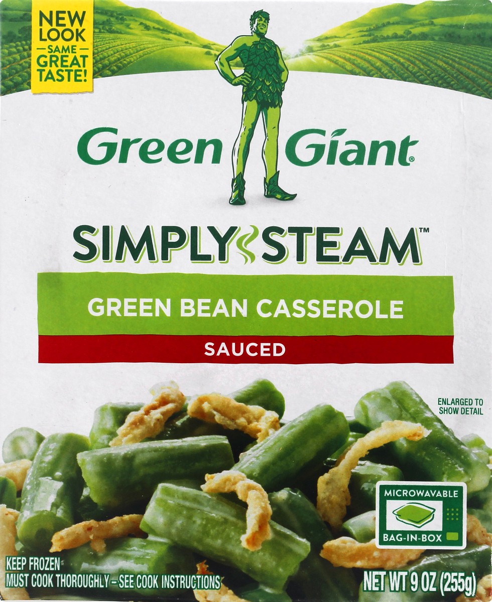 slide 8 of 12, Green Giant Simply Steam Sauced Green Bean Casserole 9 oz, 9 oz