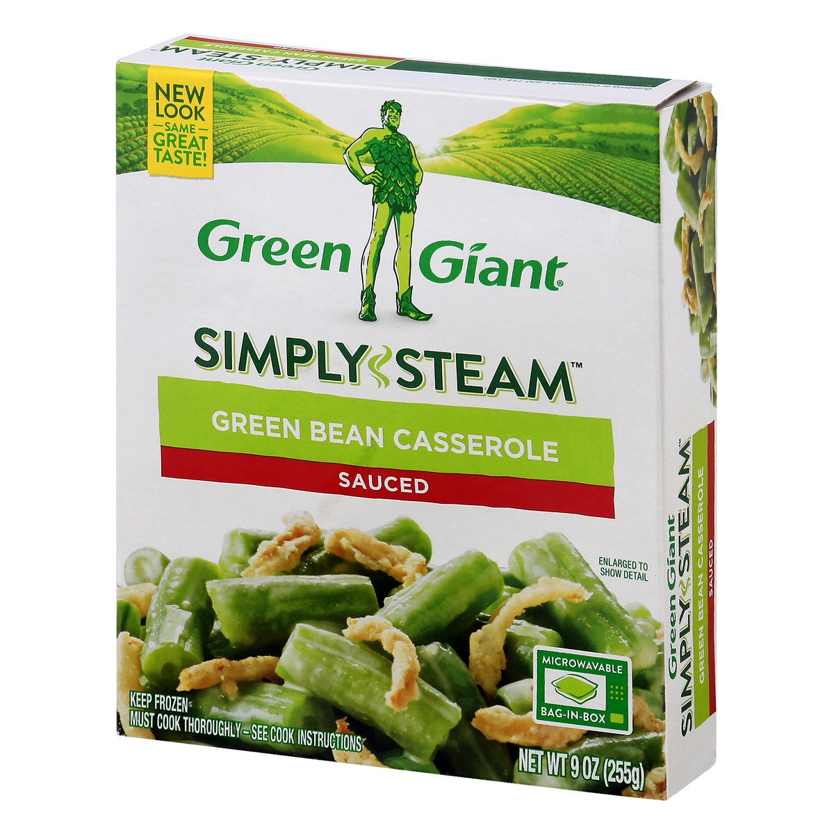 slide 9 of 12, Green Giant Simply Steam Sauced Green Bean Casserole 9 oz, 9 oz